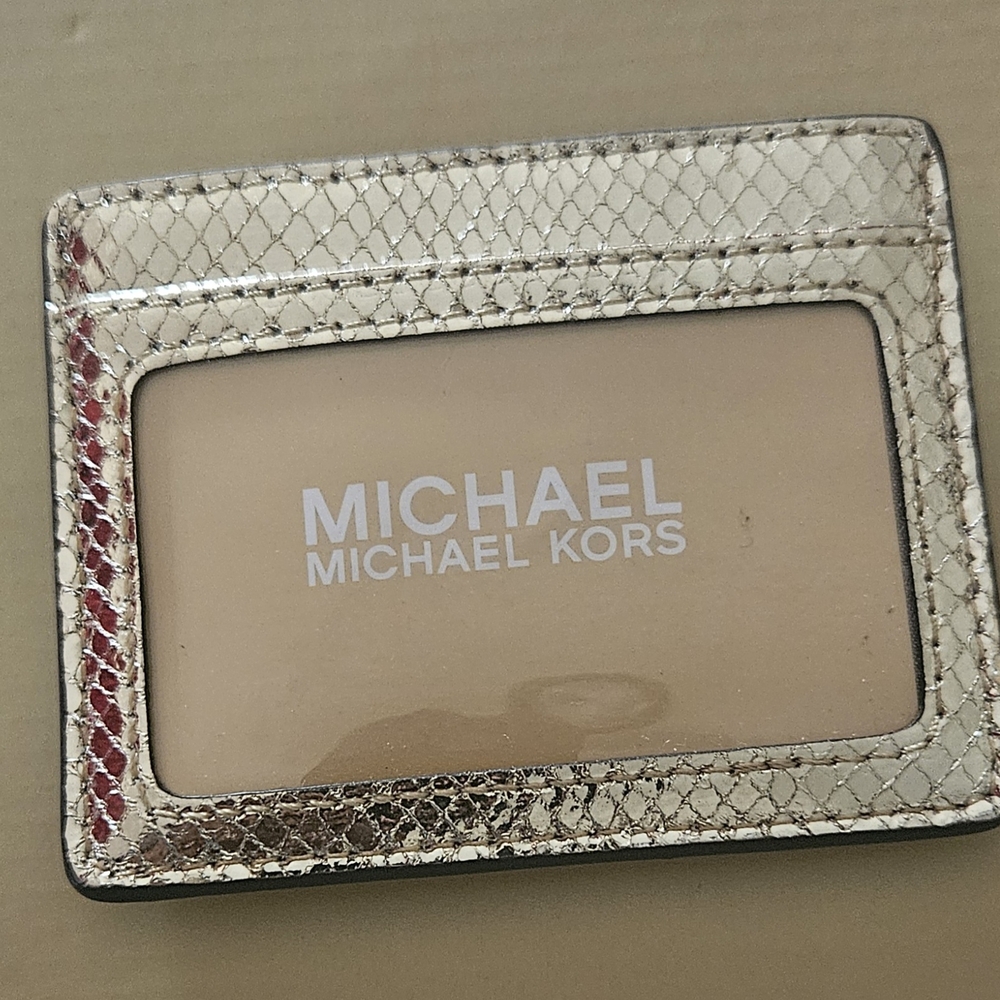 NWT Michael Kors Jet Set Travel PVC Credit Card Case ID Holder - Picture 2 of 2